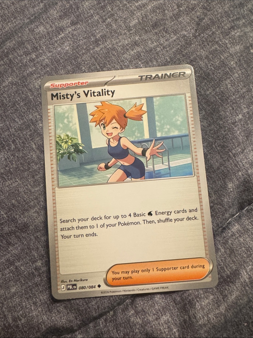 Misty's Vitality Pokemon Card